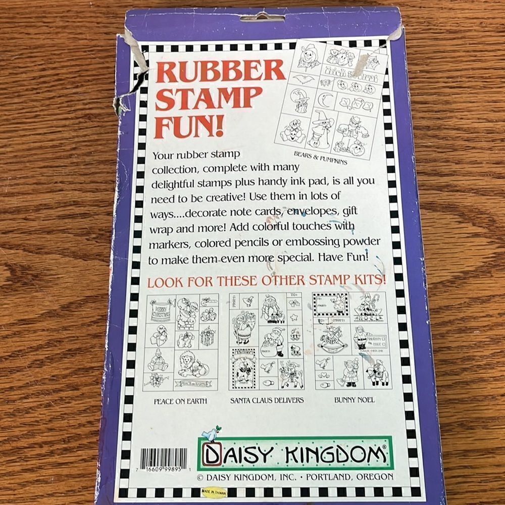 Daisy Kingdom Vintage set of 13 rubber stamps - Picture 4 of 6
